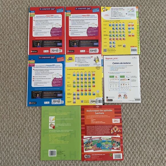 Bundle Of 8 French Activities Book Mathematics And Reading - Picture 2 of 8